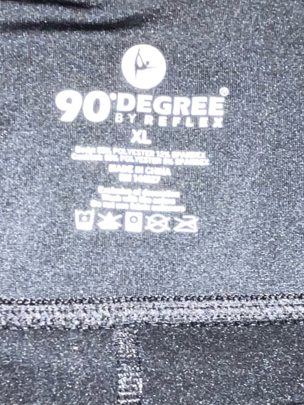 Reflex 90 Degree Black Activewear Fleece Lined Leggings XL - Picture 2 of 6